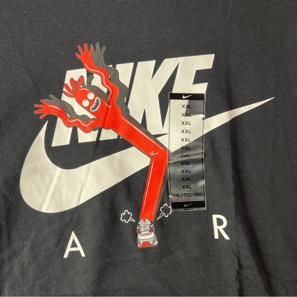 Nike Air Max 90 Wacky Tube Man Graphic T-Shirt BQ0706-010 Mens Size XXL Black. - Picture 7 of 10